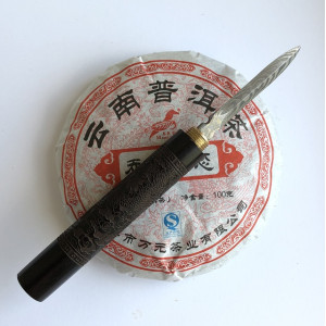 Чай Шу пуэр фабрика Юньнань Лисан блин 100 г. Photo 3